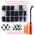 thumbnail image 3 of Universal Push Push Press Panel de extracción Kit de reparación de la fijación de la fijación de mechones de metal Nylon Plastic Adjuntos Accesorios automotrices Inevent VI002281-00B, 3 of 7