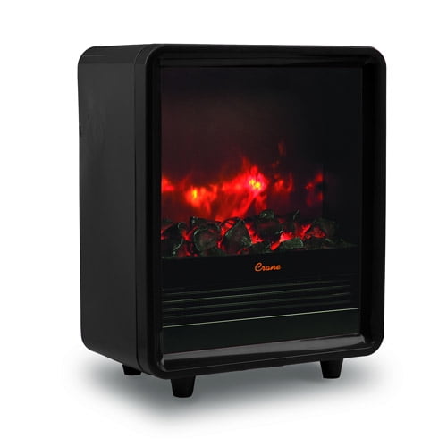 Crane Fireplace Heater Black