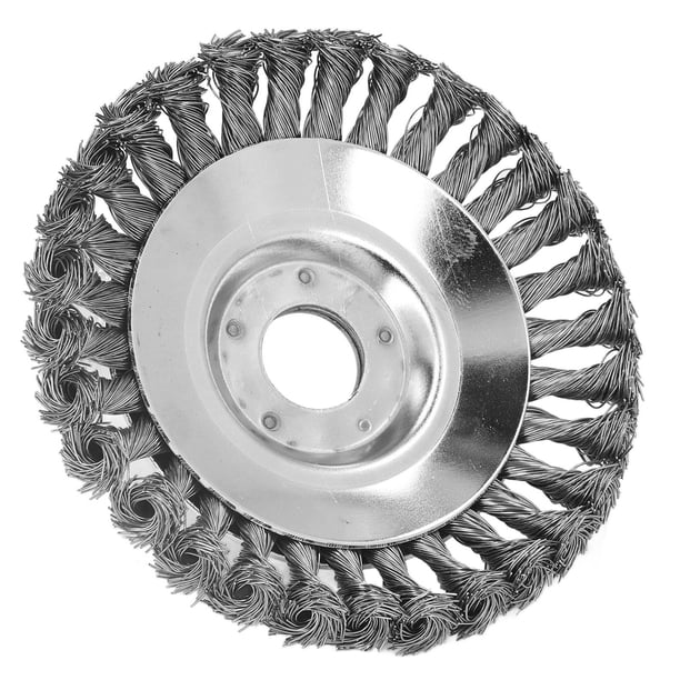 Cepillo de alambre para malas hierbas, cepillo de alambre para malas hierbas de 6 pulgadas, cepillo de copa con rueda de alambre, cepillo de rueda de alambre trenzado, artesanía excepcional
