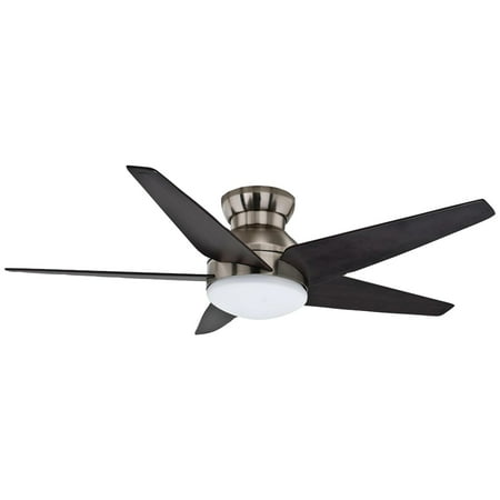 Casablanca Fan Company 59022 52 Isotope Ceiling Fan Brushed Nickel With 5 Espresso Blades