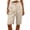 *Yellow, variant on ClodeEU Women's Striped Linen Blend Bermuda Shorts,High Waist Knee Length Shorts with Pockets Blue,Women's Plus L