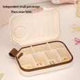 thumbnail image 5 of Tyidzon Portable Weekly Pill Organizer Sealed Against Moistures Pill Box 7 Day for Vitamin Supplements Fish Oil Beige, 5 of 7
