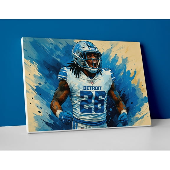 Jahmyr Gibbs Poster or Canvas Wall Art