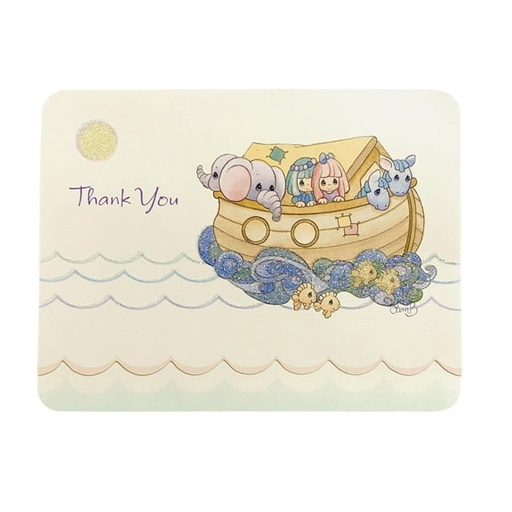 Precious Moments Noah's Ark Thank You Cards Notes 10 Notes with Envelopes