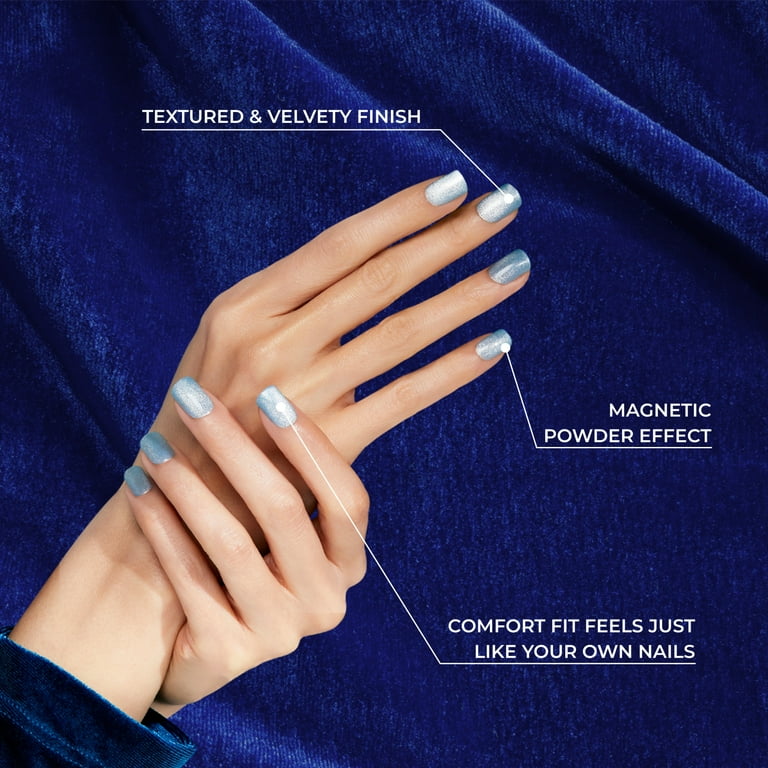 完璧 KISS Gel Blue Soon, U See Nails, on Press Magnetic Fantasy コレクション