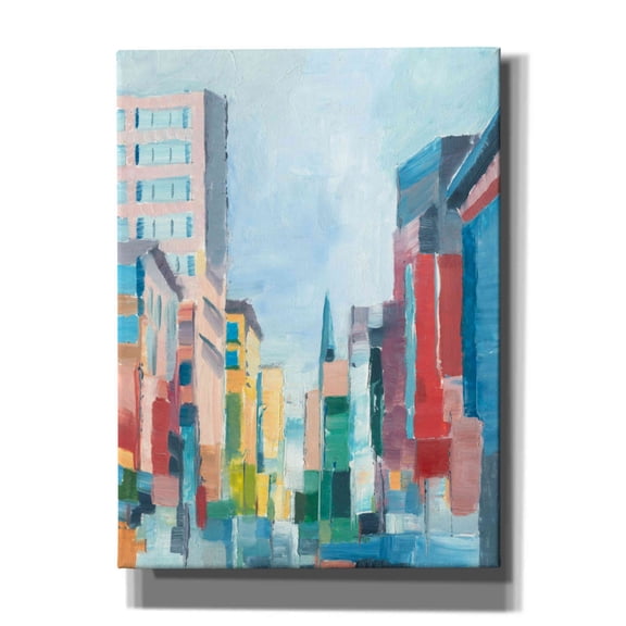 Epic Graffiti 'Uptown Contemporary I' by Ethan Harper, Canvas Wall Art, 40"x54"
