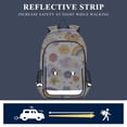 thumbnail image 5 of FORMRS School Backpack 17" Student Travel Bag with Laptop Compartment, Beige Retro Rainbow, 5 of 7