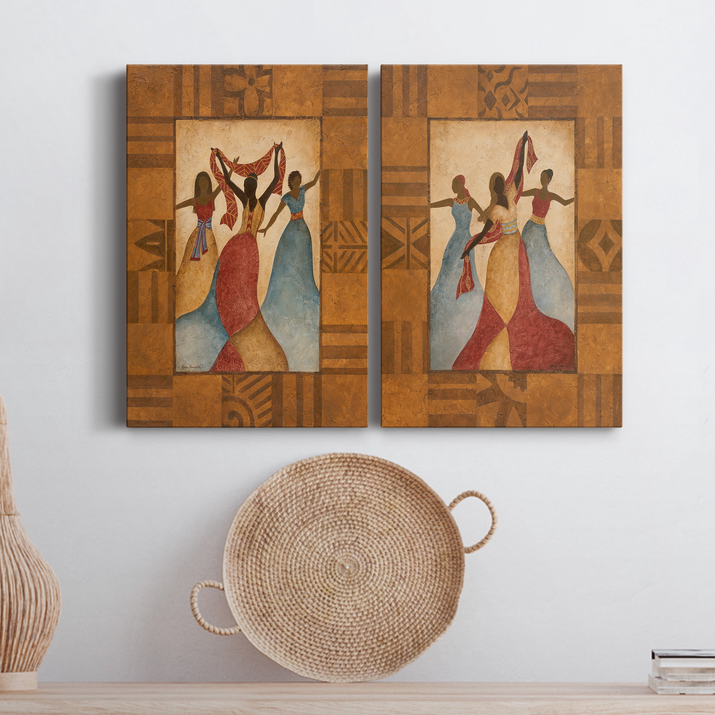 Rhythm Premium Gallery Wrapped Canvas - Ready to Hang - Set of 2 - 24 x 36 Each