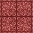 thumbnail image 1 of Ahgly Company Machine Washable Indoor Square Transitional Cranberry Red Area Rugs, 6' Square, 1 of 7