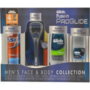 Gillette Men's Face & Body Gift Set with Bonus Free Sports Illustrated Magazine Subscription (Value $30.00).