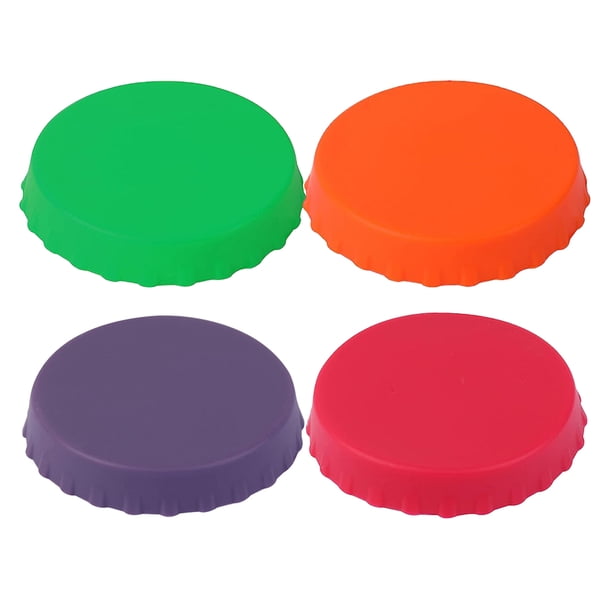 4 tapas de silicona reutilizables para latas de refresco, herméticas y reutilizables Ideales para conservar bebidas y cerveza