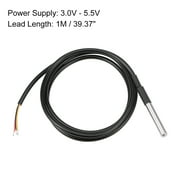 DS18B20 Temperature Sensor - Waterproof Digital Thermal Probe Temp Sensor - 1M Length - 10Pcs