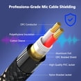 thumbnail image 2 of Cables XLR BGBGKK de Nylon 1.8m Paquete de 2 Macho a Hembra, 2 of 7