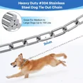 thumbnail image 2 of Cadenas Cadena Acero Inoxidable 5 M, Correa Metálica Perros, 2 of 8