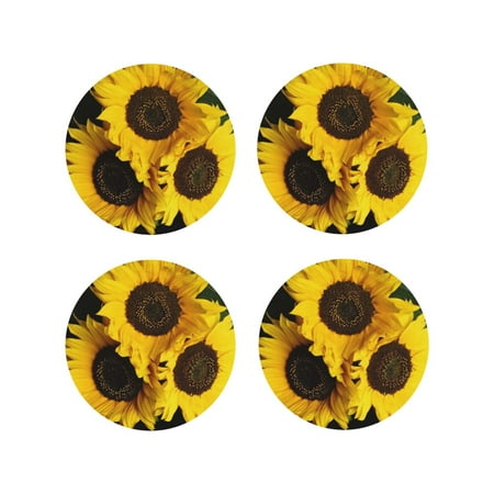 

Fuzoiu Japanese Were Blossoming Print Leather Coasters Set Drink Coasters Set of 4 for Tabletop Protection Durable PVC Coasters Home Décor and Housewarming Gift-Round Shape
