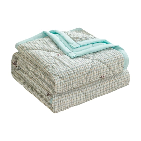 Summer Washed Cotton Quilt Cool Quilt Washable Thin Quilt Core For Dormitory Beige