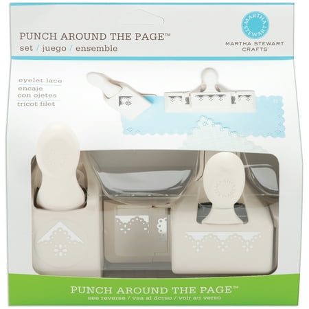 Martha Stewart Punch Around The Page Combo-Eyelet Lace, Pk 1, Martha Stewart