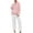 Pink2, variant on HAiming Women's Pajamas Set Winter Warm Solid Long Sleeve Hooded and Pants Plus Size Casual Comfy 2 Piece Loungewear