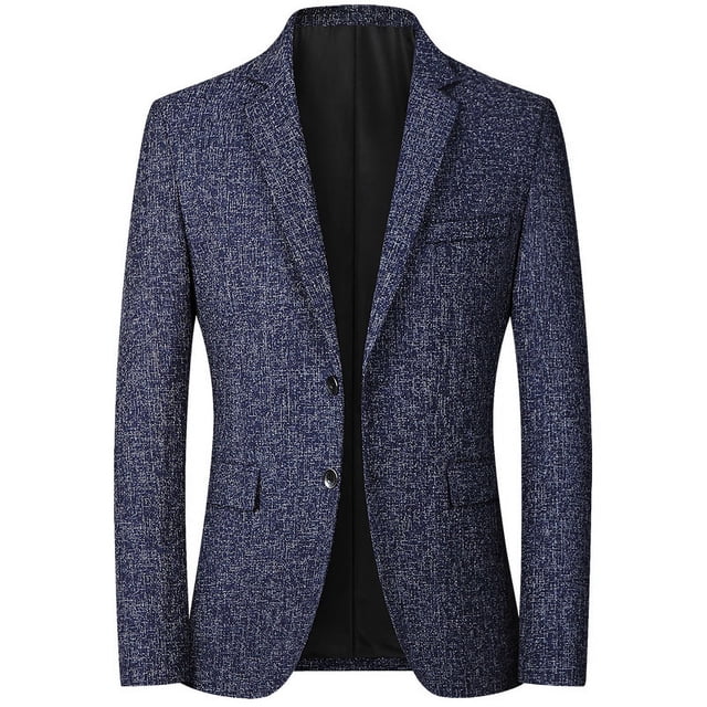 Chaqueta de traje para hombre Chaqueta de traje casual para hombre Primavera fina Mediana edad Top occidental Conveniencia Traje de papá