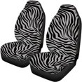 thumbnail image 5 of Uourmeti Car Seat Covers Full Set Auto Accessories Rear Bench Covers Polyester Soft Interior Accessories, Fit for Trucks Van Cars, Zebra, 5 of 9