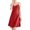 Red, variant on yunLCZ Silk Pajamas for Men Women's Summer V Neck Strap Thin Slim Fit Solid Color Hanging Dress Sleepdress
