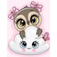 thumbnail image 1 of CHENISTORY Cartoon Owl Diamond Painting Animal Picture Rhinestones Diamond Embroidery Sale Diamond Mosaic Cross StitchRound 30x20cm frame Gao Jinjia LED, 1 of 2