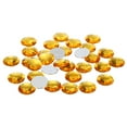 thumbnail image 1 of Unique Bargains 40mm Flat Back Round Acrylic Rhinestones, 50 Pack Plastic Circle Gems for Jewelry Making Costume, Yellow, 1 of 6