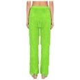thumbnail image 2 of LiiYii Women's Fringe Latin Ballroom Dance Pants Salsa Tango Samba Rumba Dance Performance Fluorescent Green S, 2 of 5