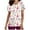 White, variant on TopLLC Womens Plus Size Scrubs Women's Short Sleeve V-neck Tops Uniform Christmas Printed Pockets Blouse Nursing Casual Nurse Shirts Scrubs on Clearance
