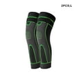 thumbnail image 3 of Sonducket 2 uds estiramiento largo Protector Brace compresión pierna manga correr baloncesto artritis rodilla soporte deportes almohadillas Accesorios de disfraces Verde/1 par/L, 3 of 6