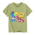thumbnail image 3 of RXMEKW T-Shirt Imprimé pour Filles Manches Courtes Col Rond Haut Décontracté pour Enfants en Polyester avec Design Graphique Beigne pour la Saison Scolaire Printemps et Été, 3 of 5
