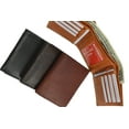 thumbnail image 4 of Cowhide Leather Extra Capacity Trifold Wallet with Detachable ID Flap 1455 CF, 4 of 10