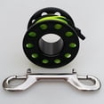 thumbnail image 3 of LOVIVER 49ft Finger Spool Dive Reel Clip with Double Ended Snap for Technical Scuba black, 3 of 8