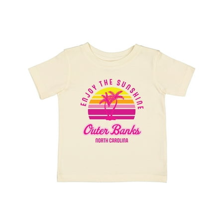 

Inktastic Summer Enjoy the Sunshine Outer Banks North Carolina in Pink Gift Baby Boy or Baby Girl T-Shirt