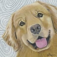 thumbnail image 2 of Roll, Dlynn 12x12 Black Ornate Wood Framed with Double Matting Museum Art Print Titled - Dlynns Dogs - Cosmo, 2 of 4