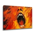thumbnail image 2 of Abstract Portrayal Of a Screaming Face Poster Decorative Painting Canvas Wall Art Living Room Posters Bedroom Painting,Frame-style,24x36inch(60x90cm), 2 of 8