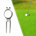 thumbnail image 4 of Golfs Divot Repair Tool with Golfball Marker Club Grooves Cleaner Putting Green Fork Golfs Bag Accessories, 4 of 8