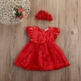thumbnail image 5 of URMAGIC Baby Girls Infant Party Dresses Princess Wedding Birthday Formal Dress for Toddler 0-24 Months, 5 of 10