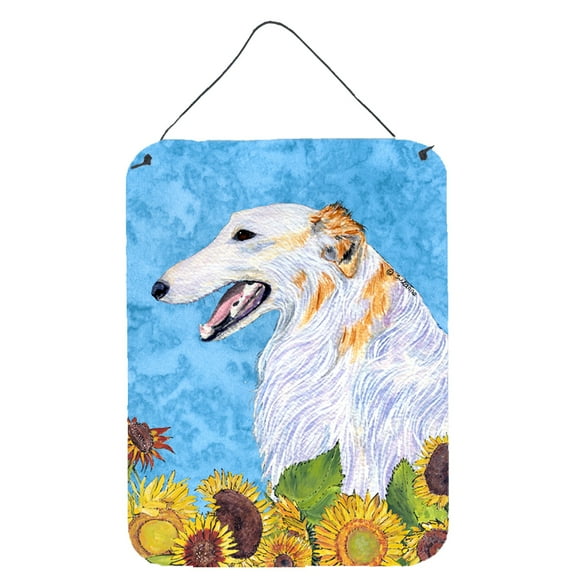 Borzoi Aluminium Metal Wall or Door Hanging Prints