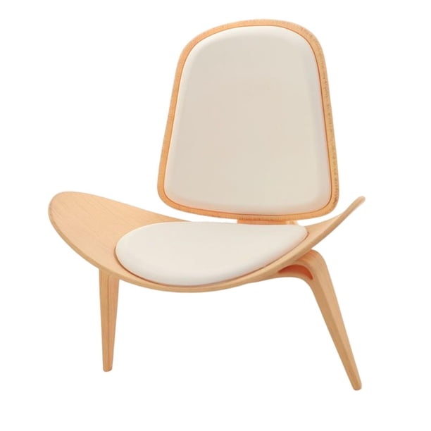 Silla de concha de muebles en miniatura, juguete para juego de imitación, juguetes de desarrollo, muebles en miniatura de , para exhibi Blanco Hugo Sillas de cáscara de simulación