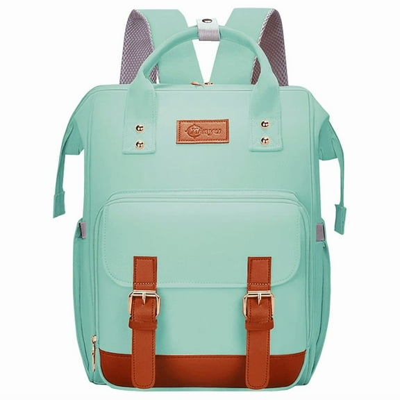 stillithou Diaper Bag Backpack for Women, Large Capacity Baby Diaper Backpack with Wet Dry Pockets, Stroller Straps & Insulated Pockets - Travel Daily Use Shopping, Light Blue