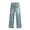 Blue, variant on Girls Denim Jeans Size 14-16 Elastic Waistband Pull-On Casual Demin Pants Comfy Plain Long Trousers Streetwear Back To School Clothes for Girls 10-12