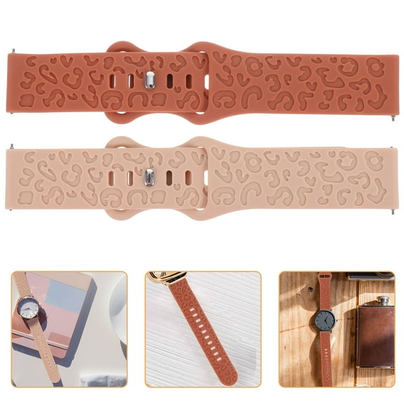 Worgeous 2 Pcs Smartwatch Band Replacement Watch Strap 13x2.7cm