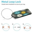 thumbnail image 2 of Square 2Pack PU Leather Daisy Cruise Luggage Tag with Privacy Cover and Stainless Steel Ring - Suitable for Travel Handbags Backpacks Luggage Tags, 2 of 6