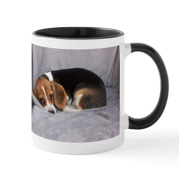 CafePress - Keep In Touch Beagle Mug - 11 oz Ceramic Mug - Novelty Coffee Tea Cup