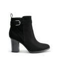 thumbnail image 2 of BURUDANI Women’s Chunky High-Heel Ankle Boots Round Toe, Fall Short Booties, 2 of 6