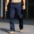 thumbnail image 2 of Tactical Cargo Work Pants For Men Construction Outdoor Waterproof Quick Dry Ripstop Hiking Travel Pants With Multi-Pockets, 2 of 9