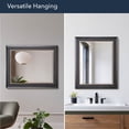 thumbnail image 6 of Head West Alderton Black and Silver Framed Beveled Mirror - 34.5" H x 28.5" L X 1" D, 6 of 9