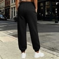 thumbnail image 5 of Sweatpants for Women High Waist Loose Joggers Drawstring Soft Lounge Pants With Pockets Casual Athletic Daily Pants, 5 of 10