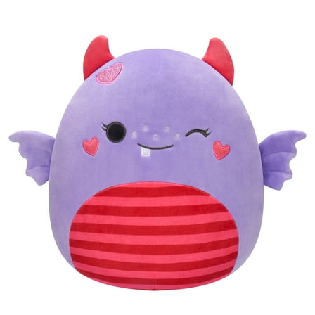 Squishmallows Original 8 inch Atwater The Purple Monster - Child's Ultra Soft Plush Toy